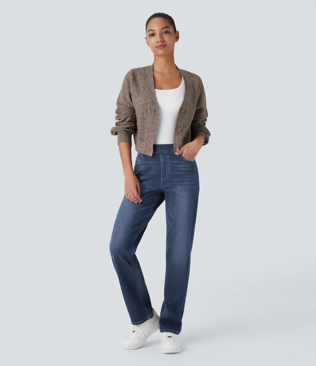 Olivia | Pantalones Altos y Elásticos para Mujeres