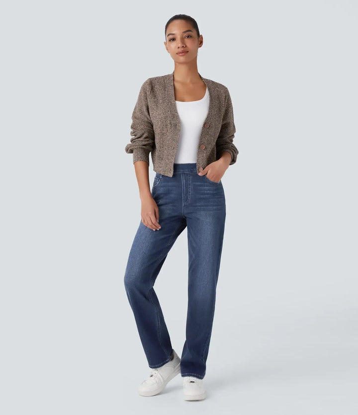 Olivia | Pantalones Altos y Elásticos para Mujeres