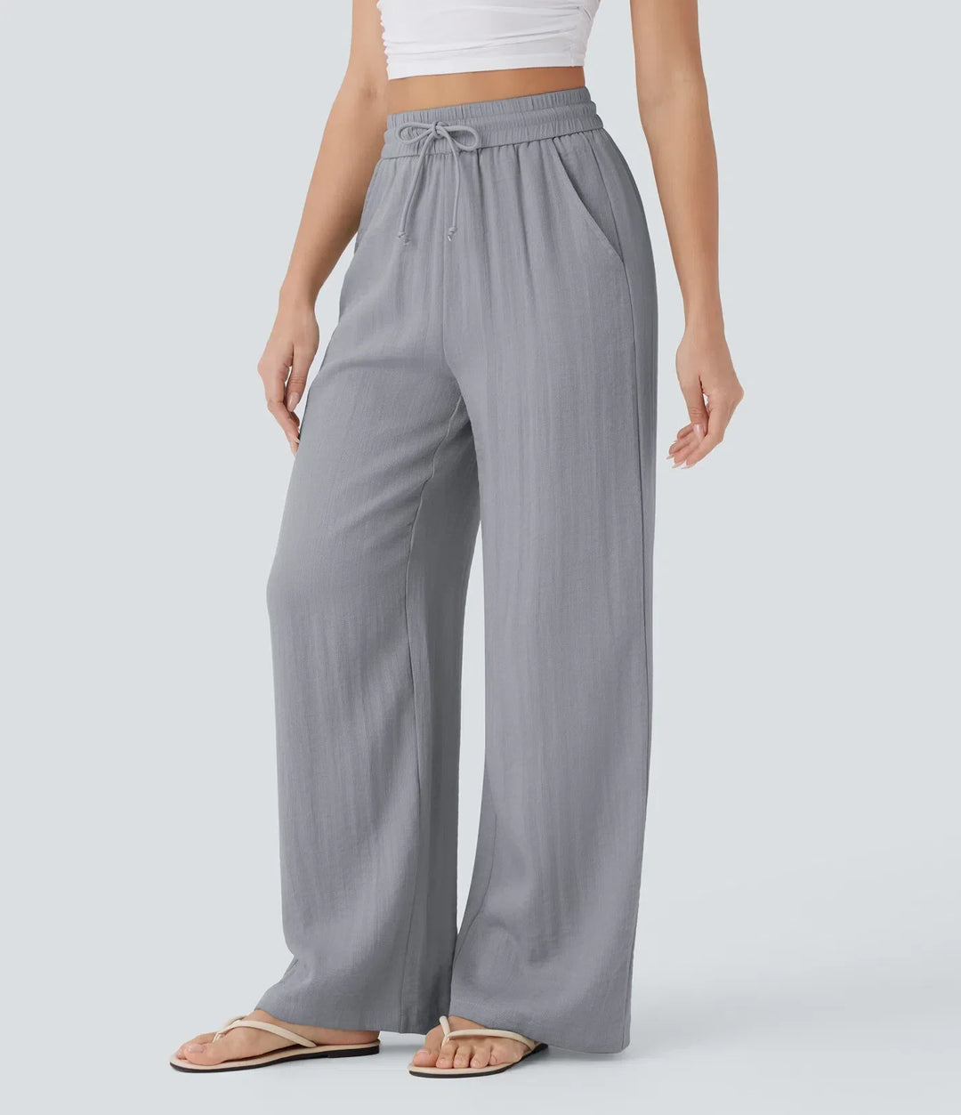 Charlaine | Pantalones de lino cómodos y transpirables con elegantes perneras