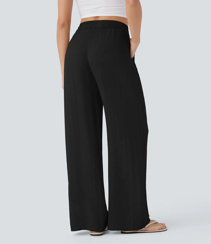 Charlaine | Pantalones de lino cómodos y transpirables con elegantes perneras