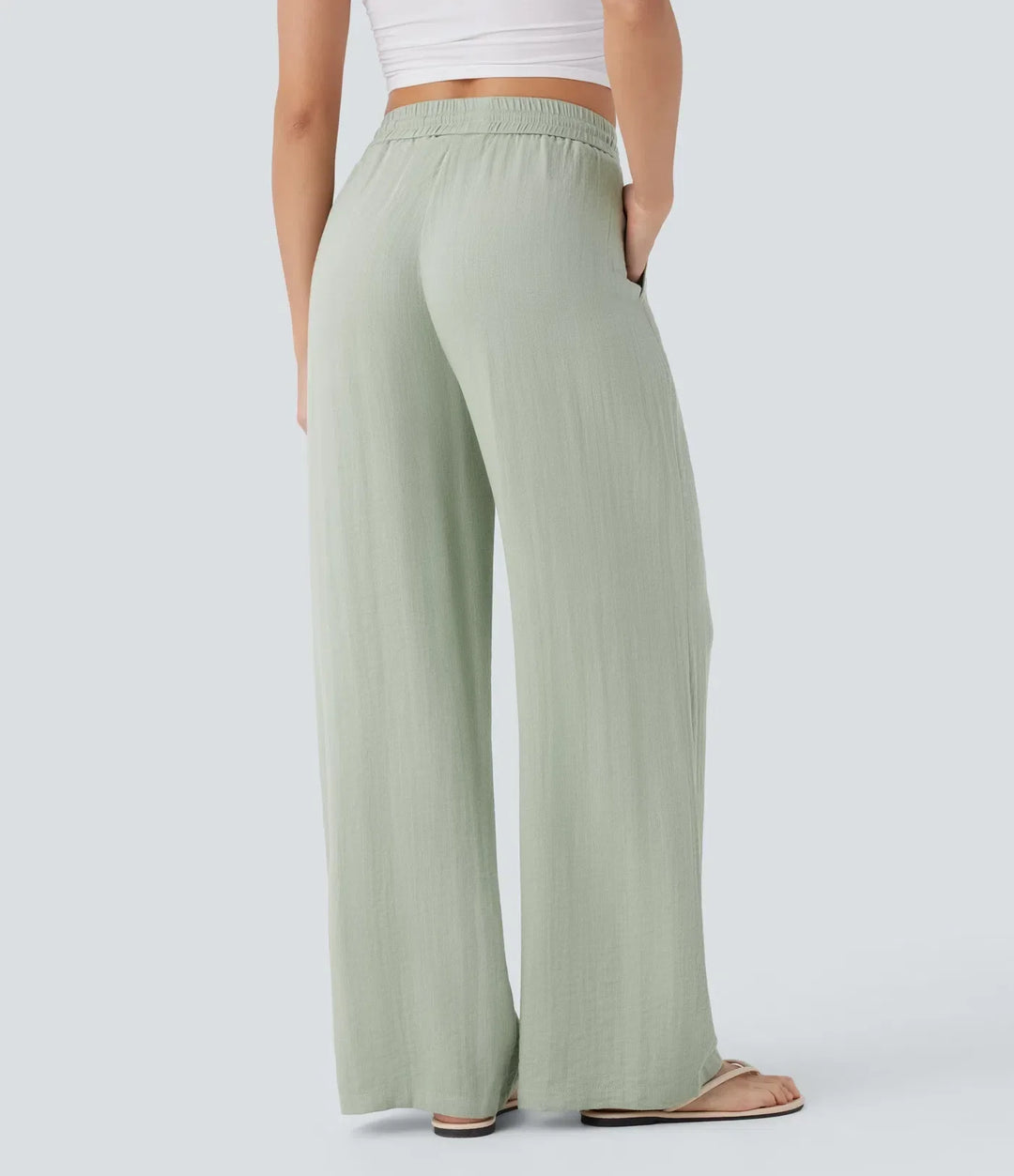Charlaine | Pantalones de lino cómodos y transpirables con elegantes perneras