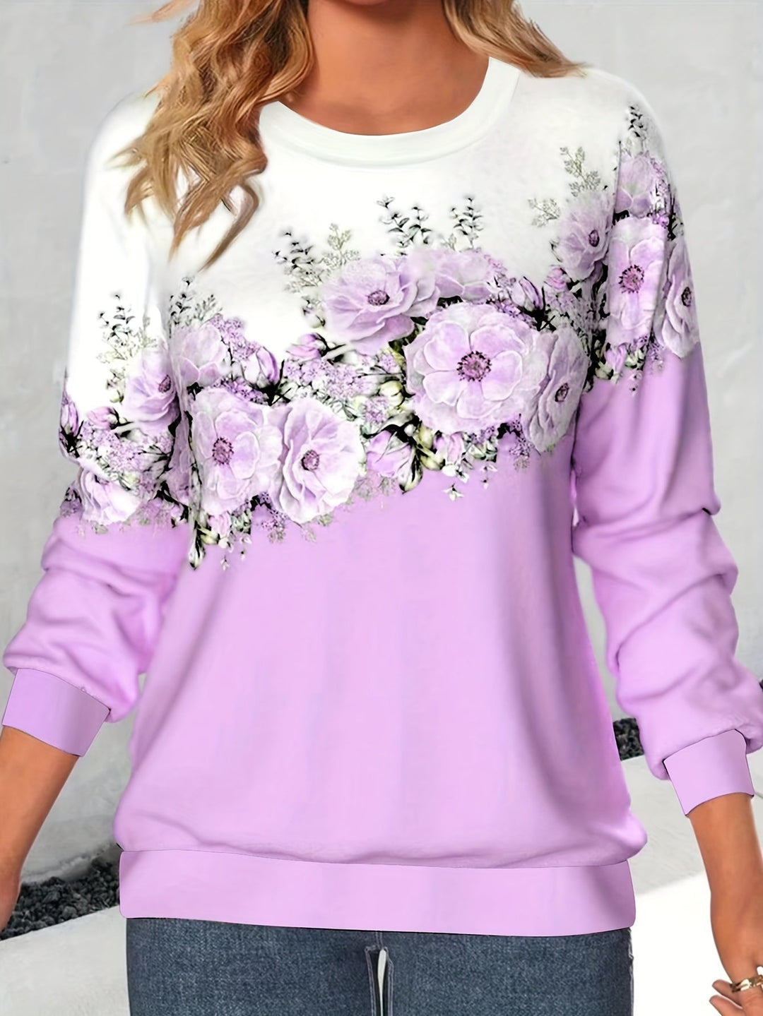 Ardelle - Sudadera Femenina con Motivo Floral