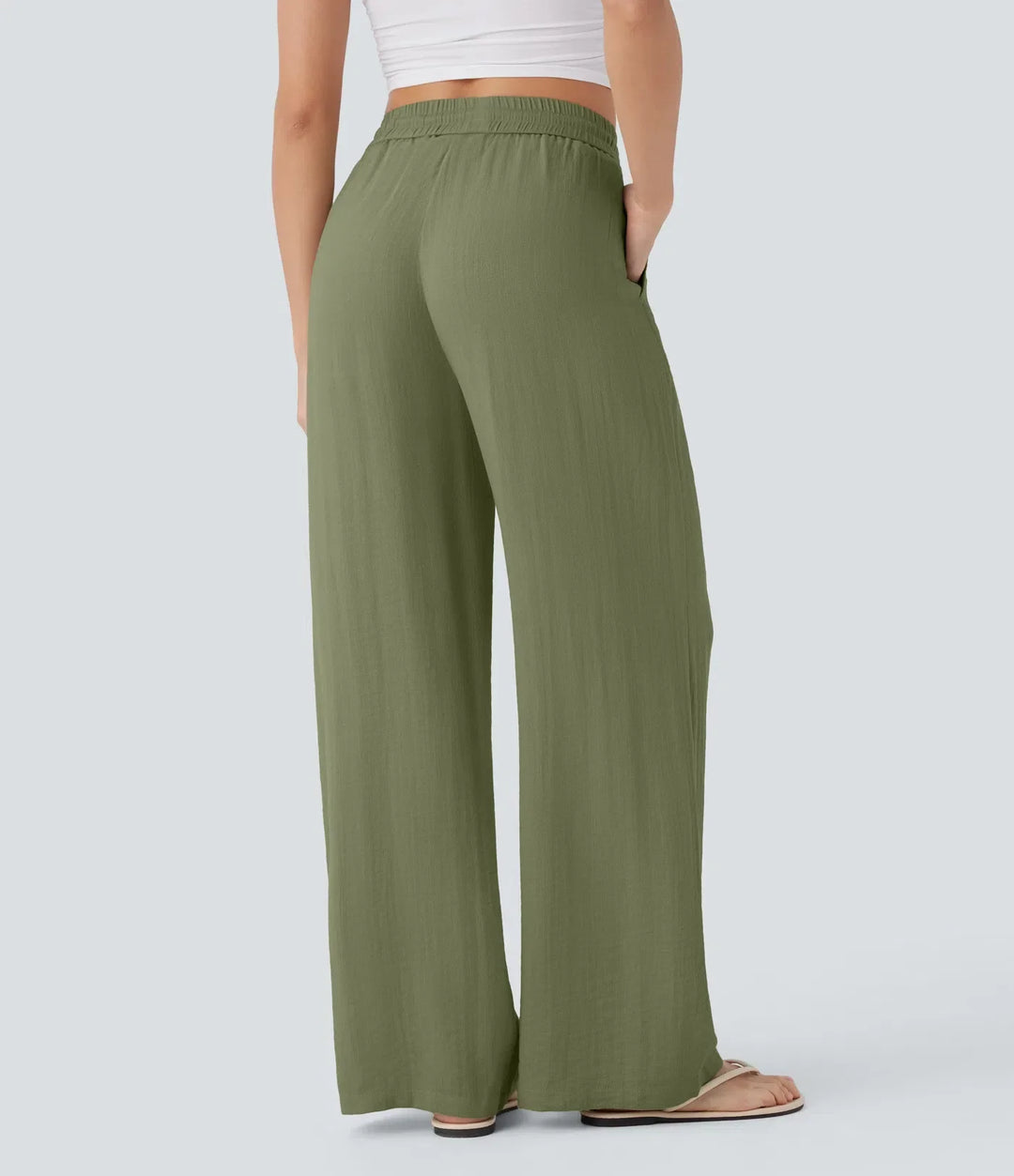 Charlaine | Pantalones de lino cómodos y transpirables con elegantes perneras