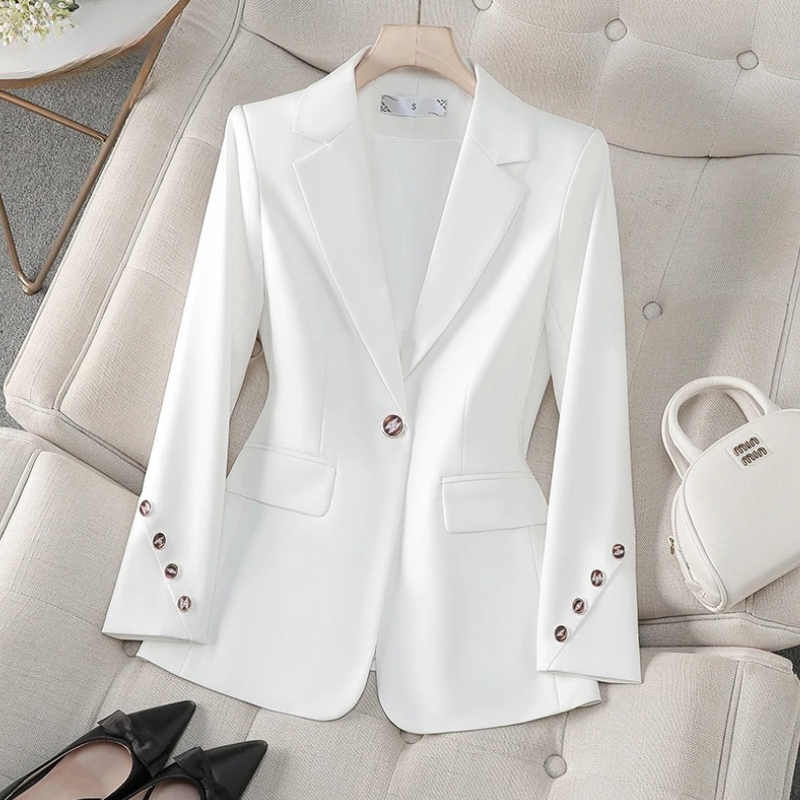 Joanna | Blazer de mujer con mangas largas y cierre de botones, elegante