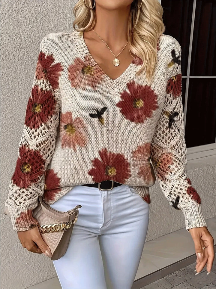 Berenice - Suéter elegante con diseño floral para mujeres