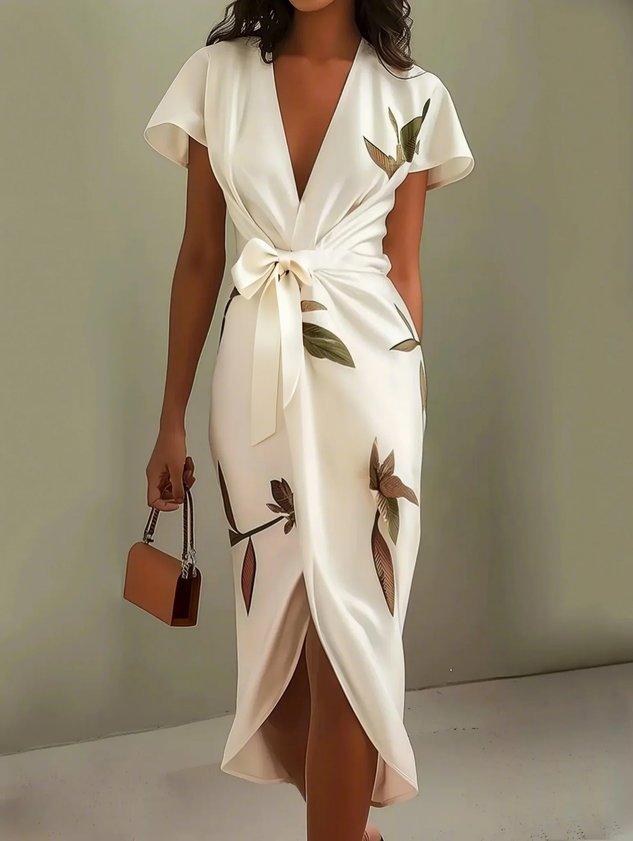 Alex | Vestido de mujer elegante y ajustado, estilo envolvente