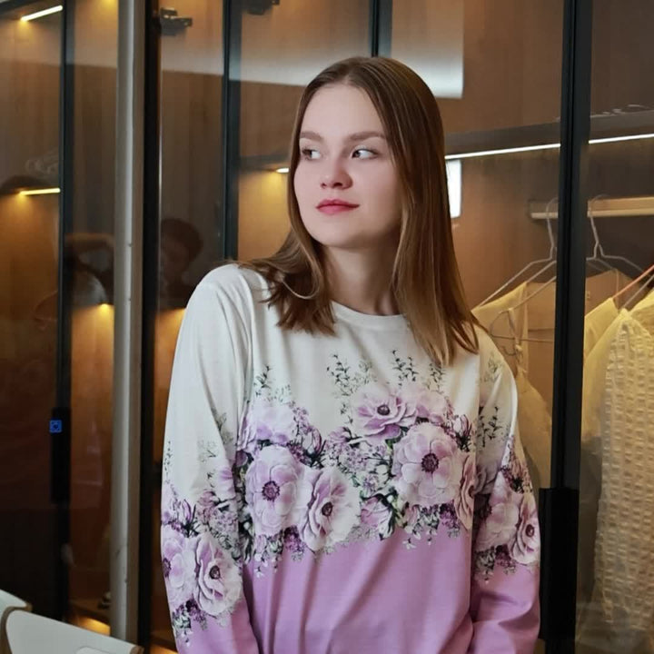 Ardelle - Sudadera Femenina con Motivo Floral