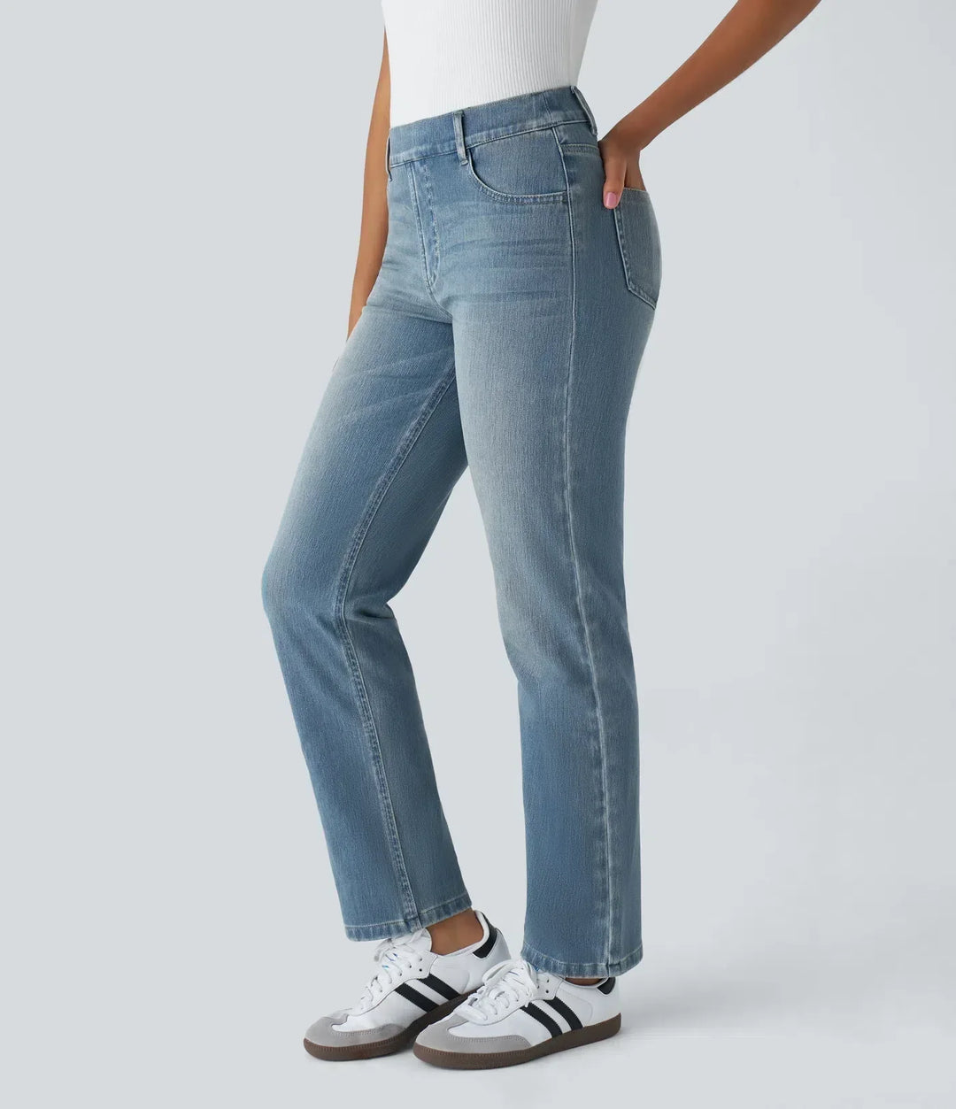 Olivia | Pantalones Altos y Elásticos para Mujeres