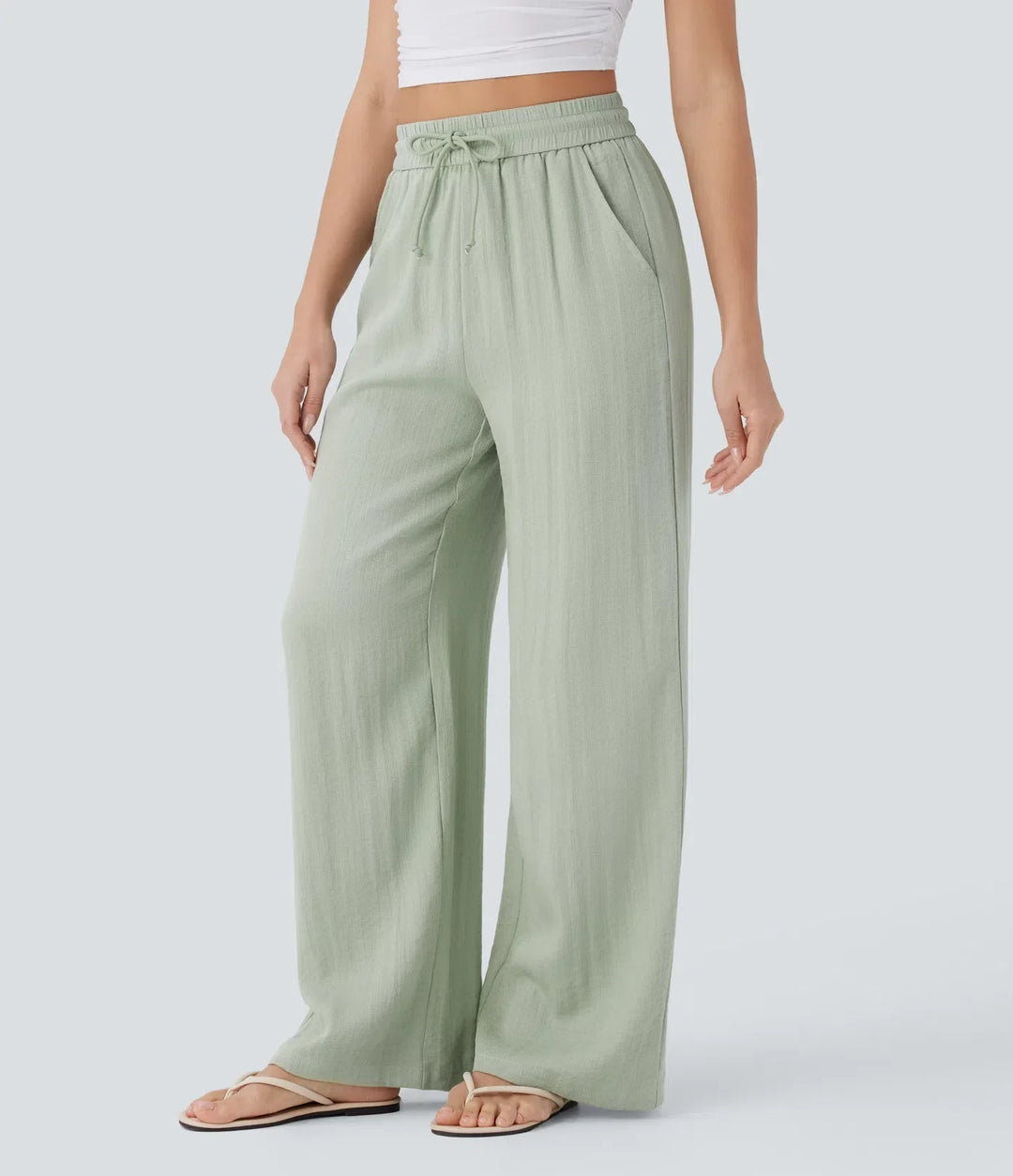 Charlaine | Pantalones de lino cómodos y transpirables con elegantes perneras