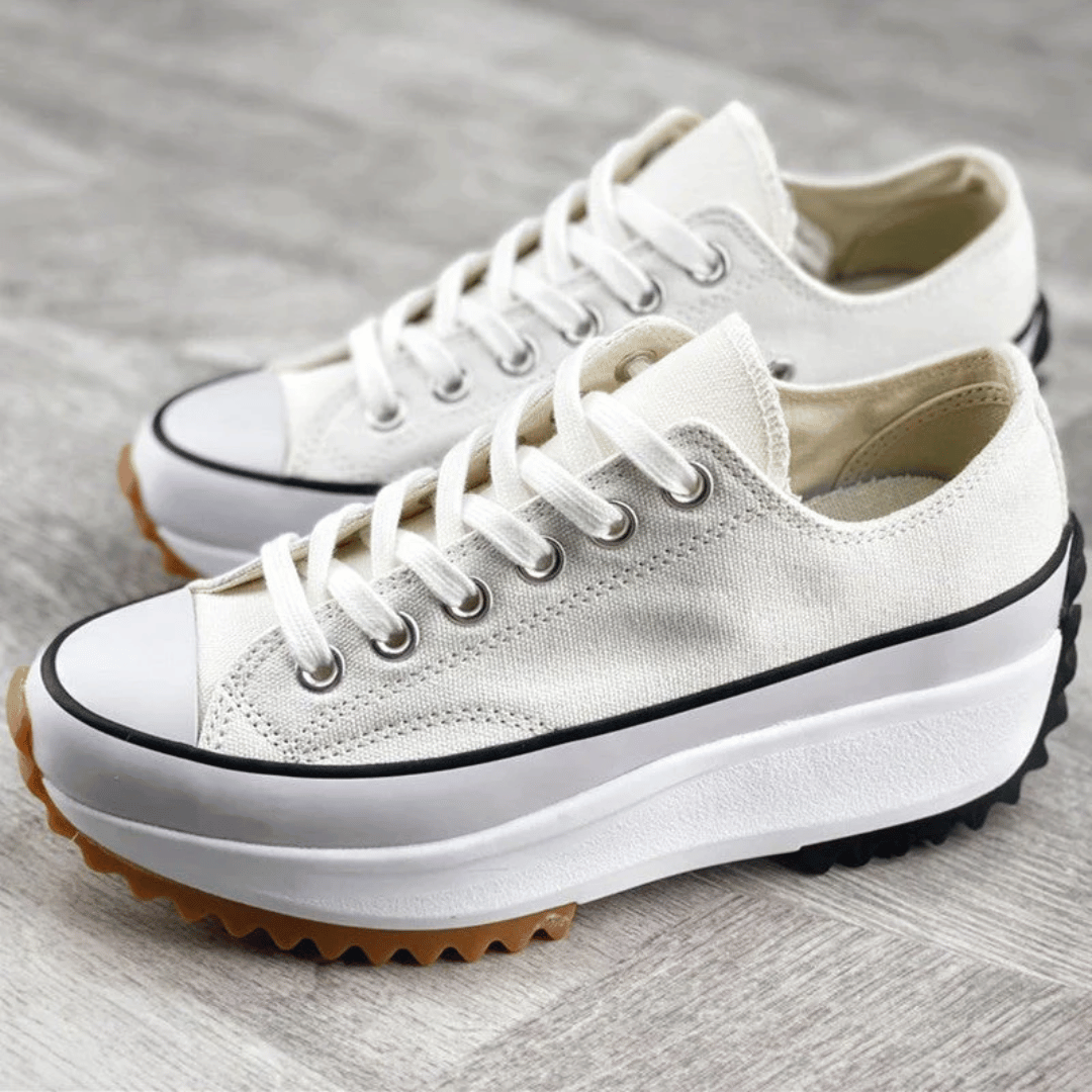 Lena - Zapatillas ortopédicas de mujer en plataforma | Con cordones