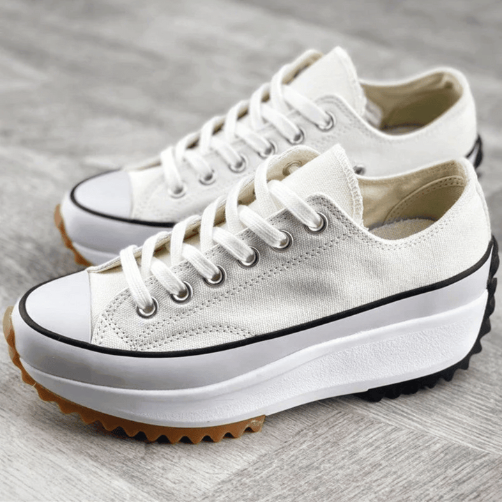 Lena - Zapatillas ortopédicas de mujer en plataforma | Con cordones