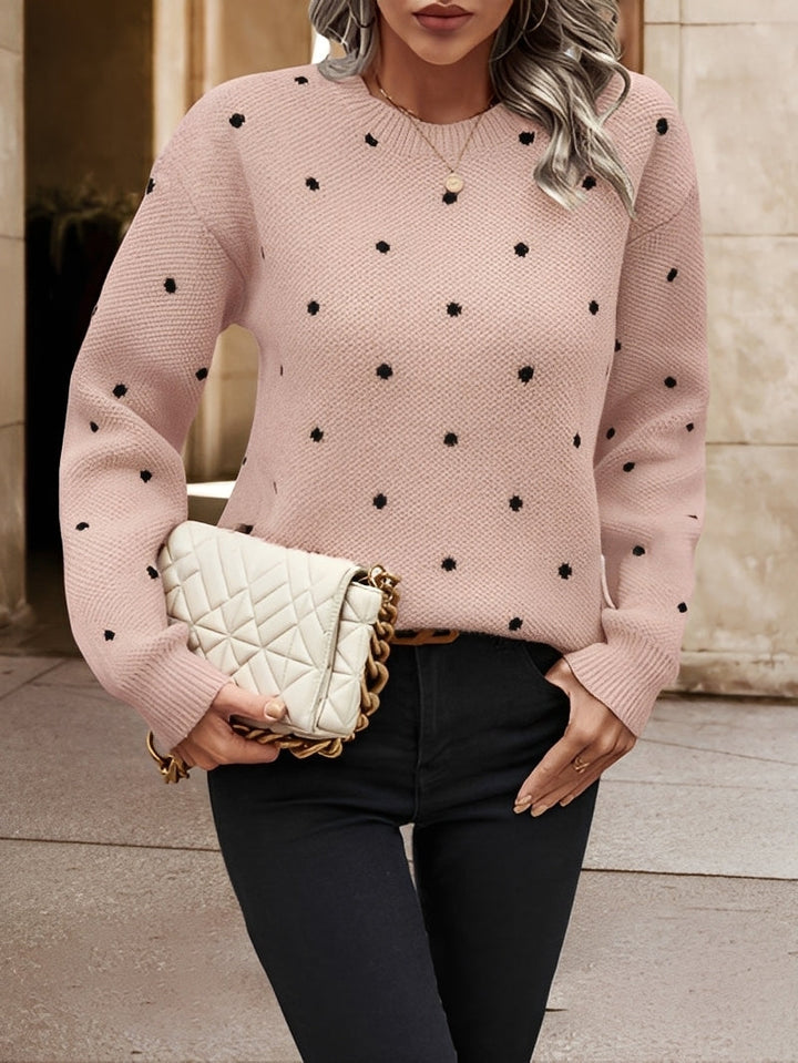 Patrice - Suéter elegante de lunares para mujeres
