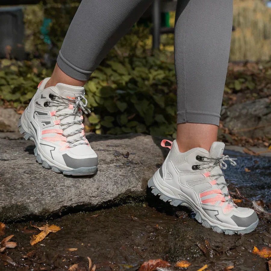 Thalina - Botas de trekking unisex para exteriores – impermeables, amortiguadoras, con caña alta