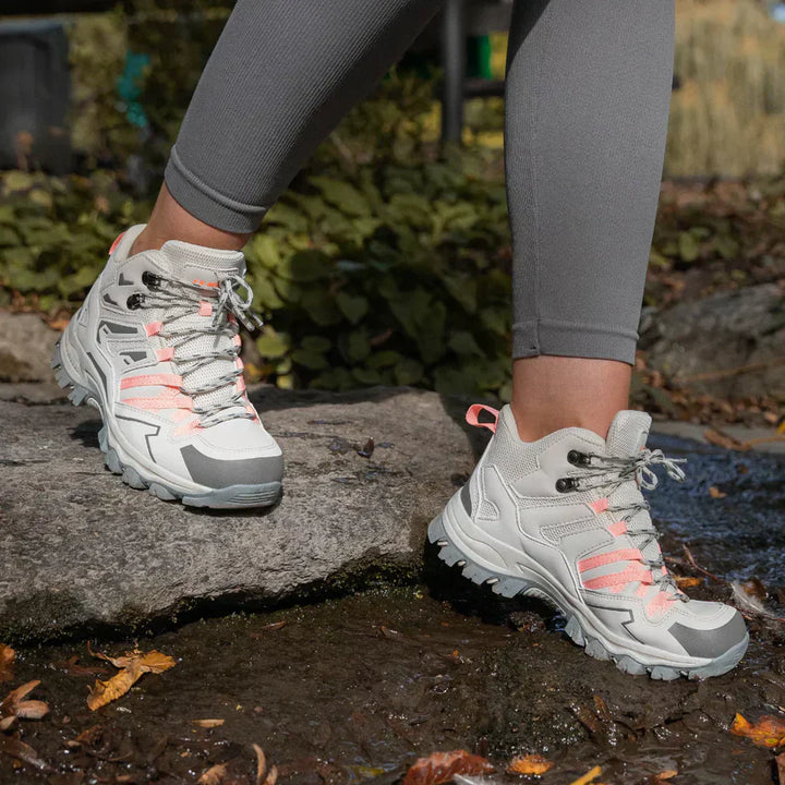 Thalina - Botas de trekking unisex para exteriores – impermeables, amortiguadoras, con caña alta