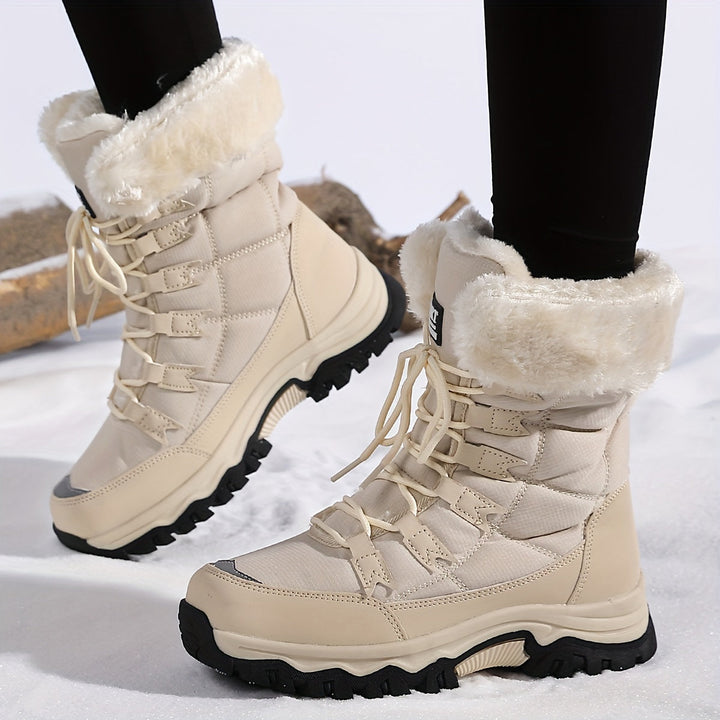 Vespera - Botas de nieve para mujer con forro de piel