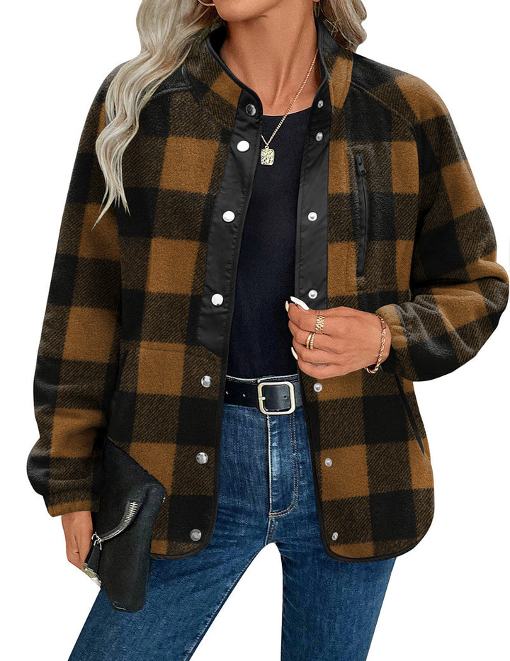 Zara | Chaqueta polar acogedora para mujer con diseño western de patrón azteca, estilo cálido y casual
