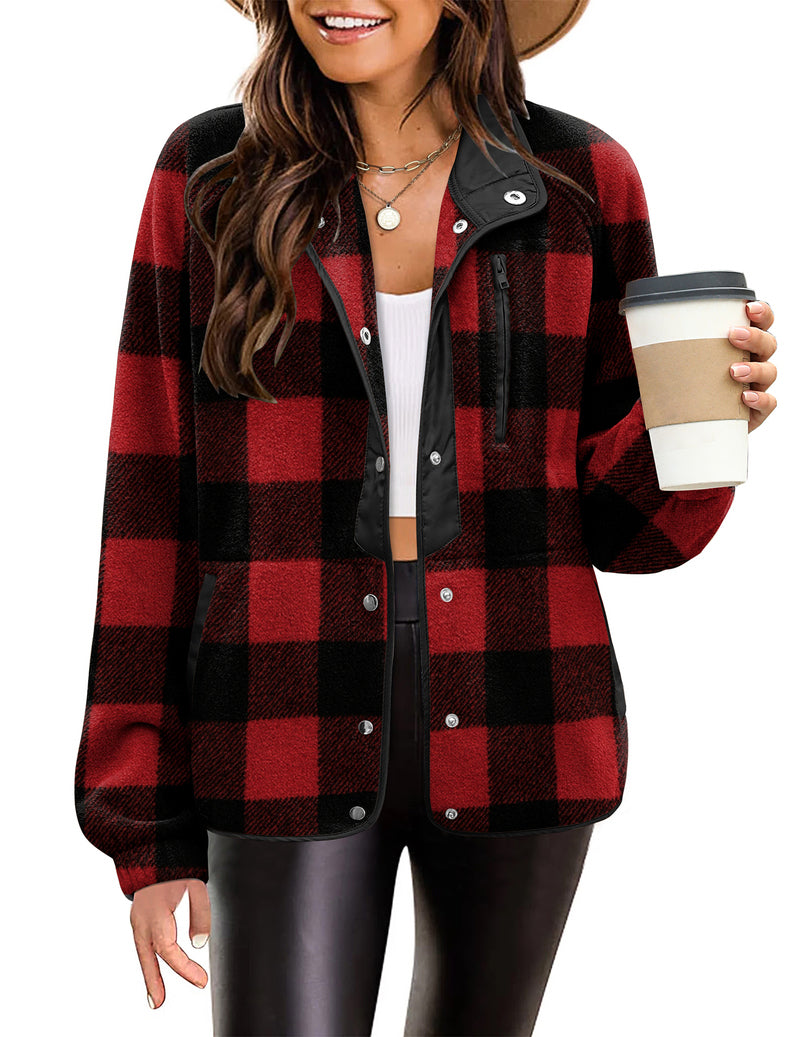 Zara | Chaqueta polar acogedora para mujer con diseño western de patrón azteca, estilo cálido y casual
