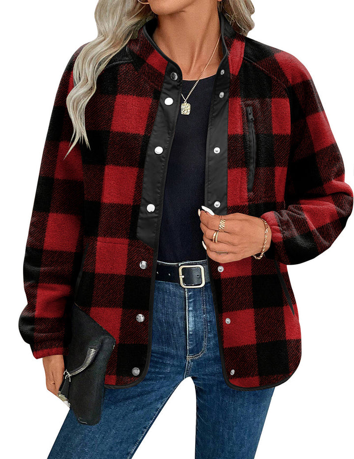 Zara | Chaqueta polar acogedora para mujer con diseño western de patrón azteca, estilo cálido y casual