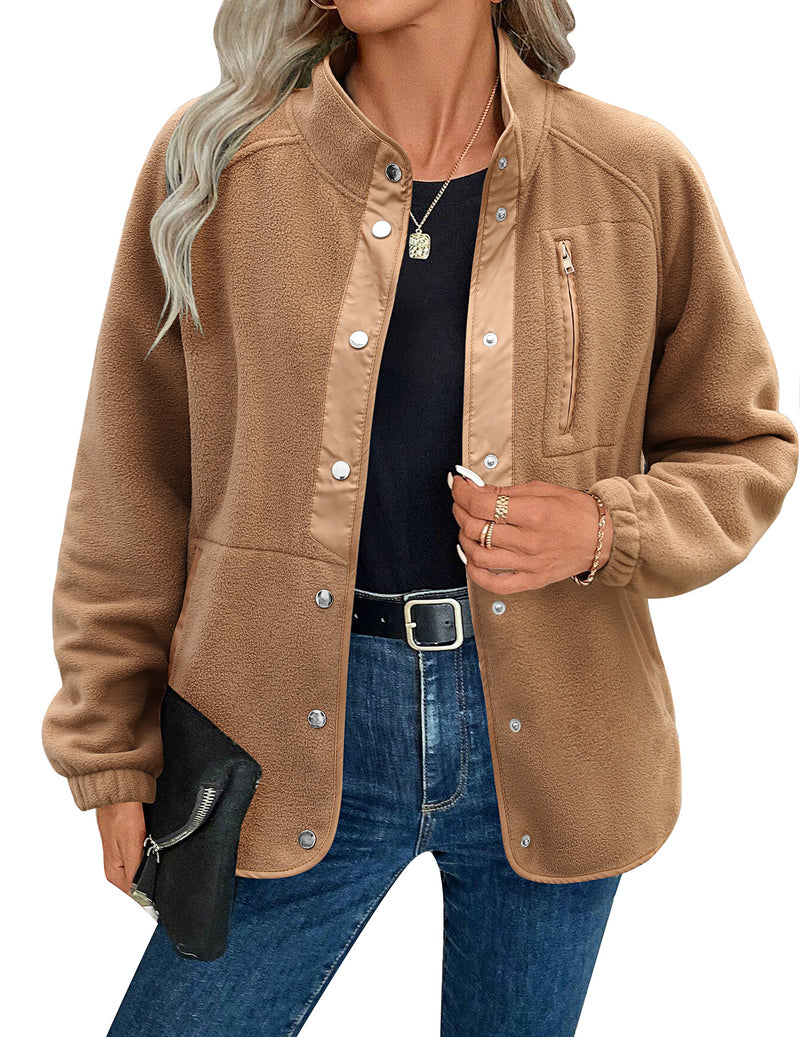 Zara | Chaqueta polar acogedora para mujer con diseño western de patrón azteca, estilo cálido y casual