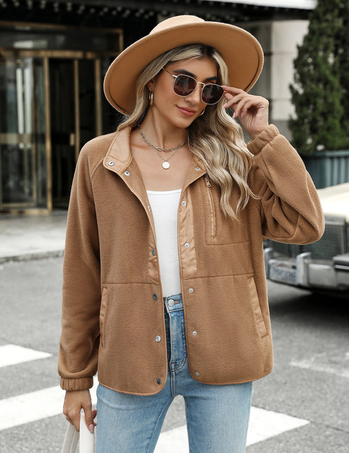 Zara | Chaqueta polar acogedora para mujer con diseño western de patrón azteca, estilo cálido y casual