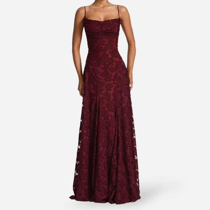 Lilly | vestido de noche femenino con corte en A, estilo maxi