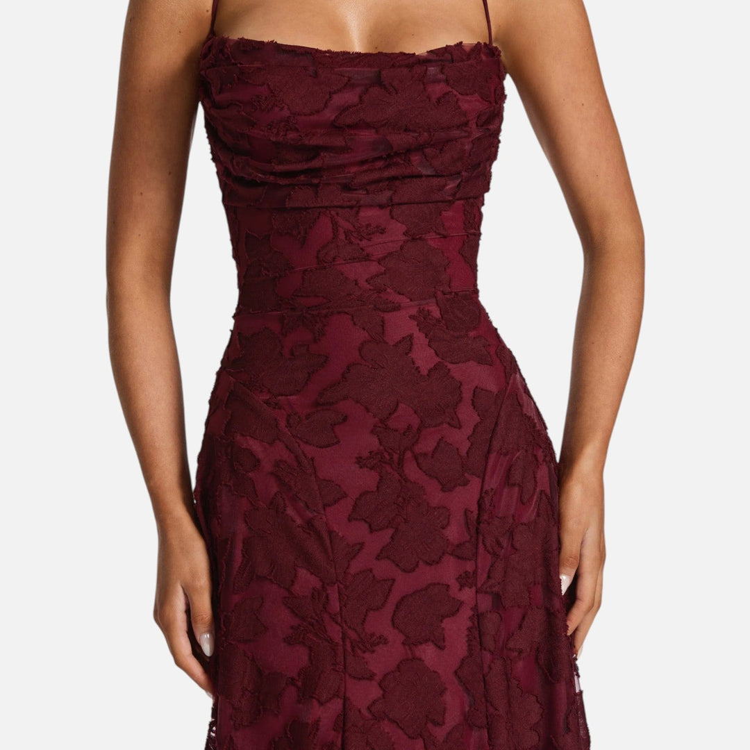 Lilly | vestido de noche femenino con corte en A, estilo maxi