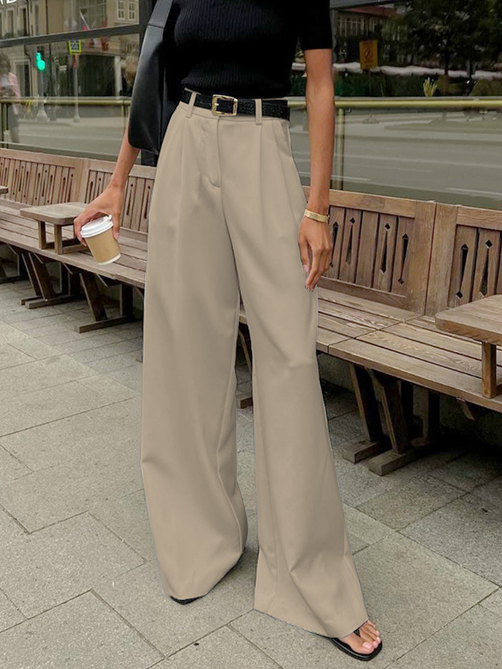 Lena | Pantalones elegantes de mujer con pierna ancha