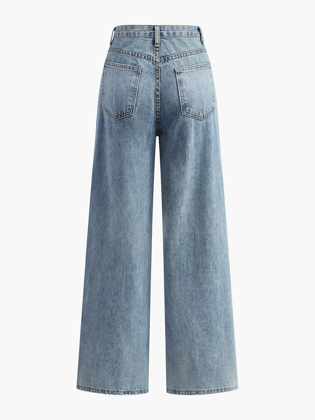 Nancy | Jeans de mujer con cintura asimétrica y perneras anchas