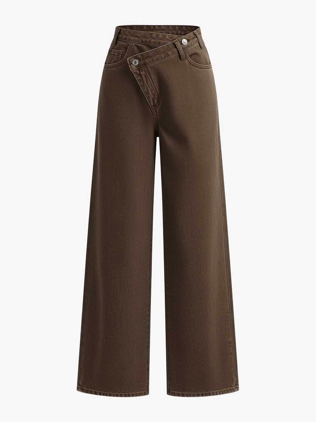 Nancy | Jeans de mujer con cintura asimétrica y perneras anchas