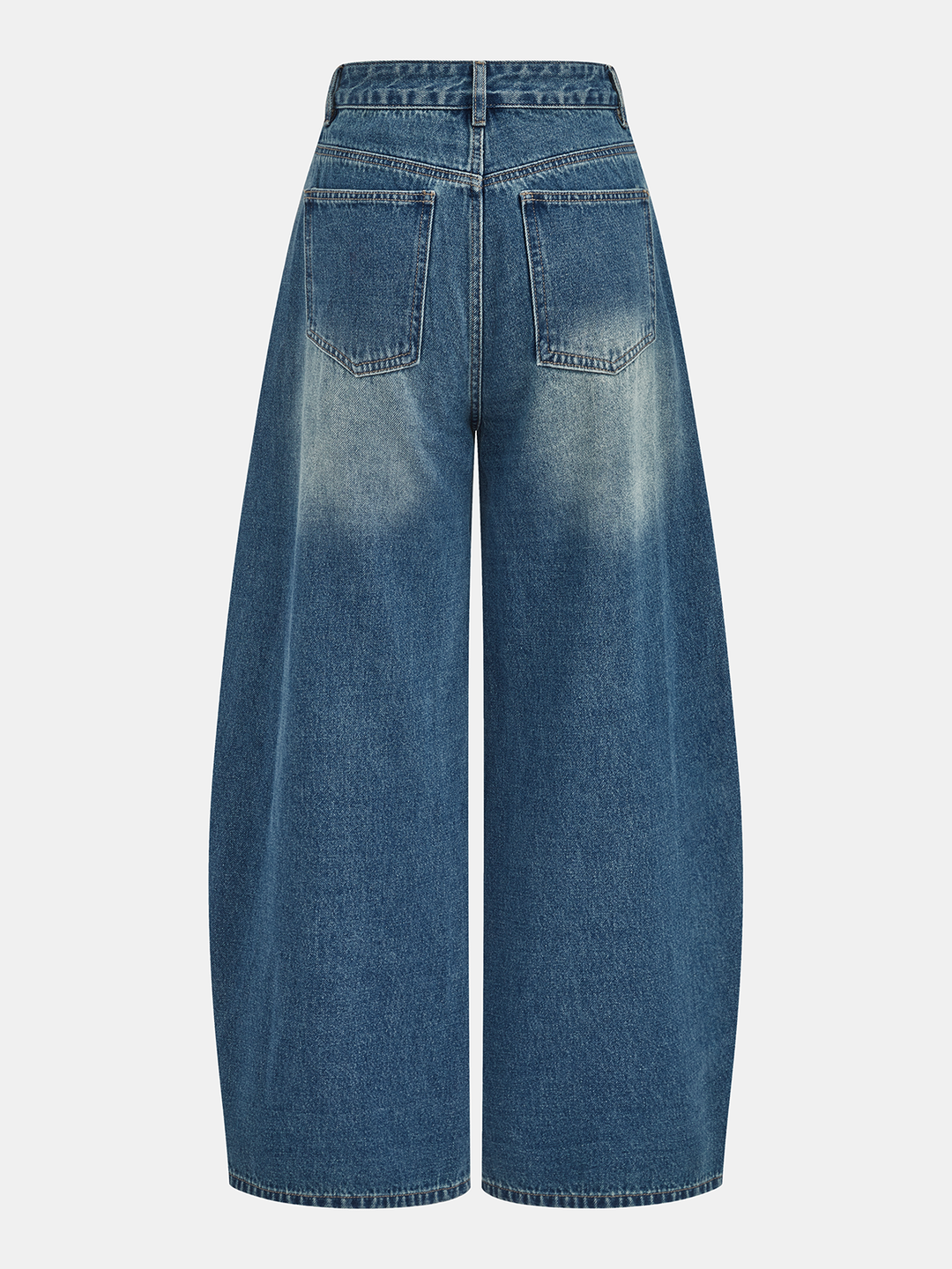 Eleanor | Jeans de mujer anchos de tiro alto y acabado deconstruido