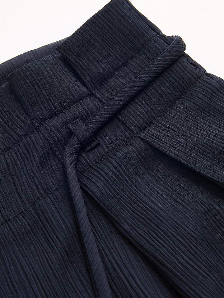 Henrietta | Pantalones de mujer anchos con cintura alta tipo paperbag