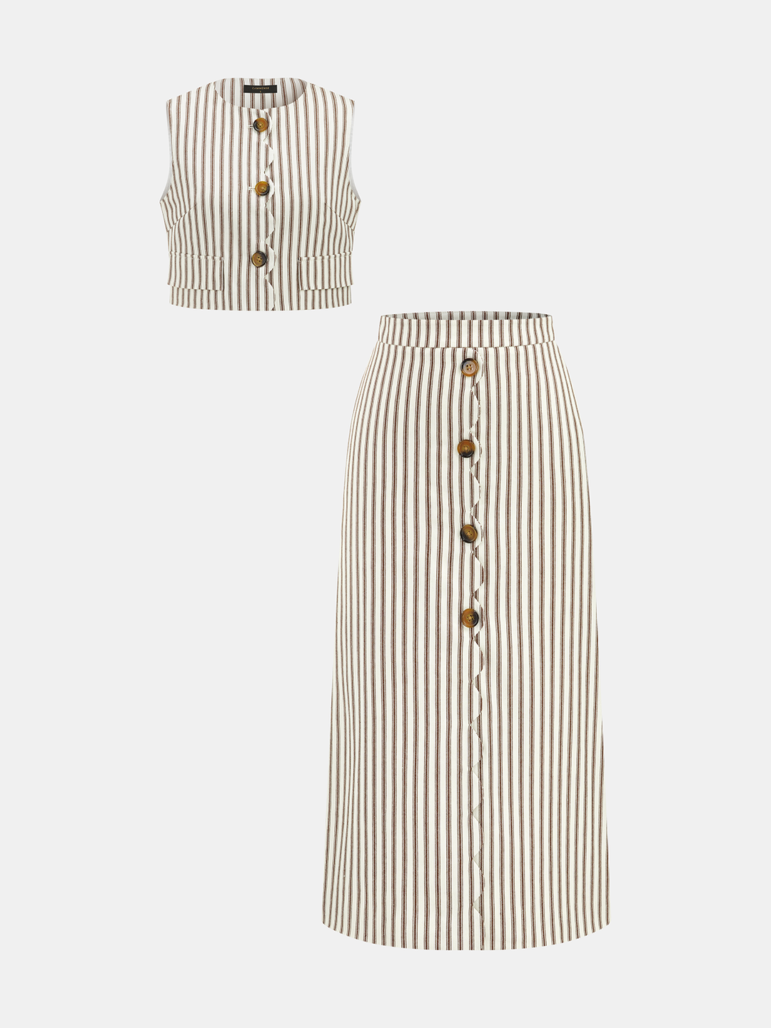 Jemma | Conjunto de mujer con top de algodón sin mangas