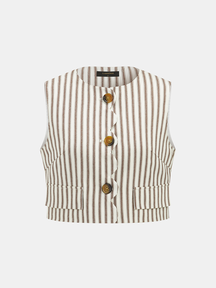 Jemma | Conjunto de mujer con top de algodón sin mangas