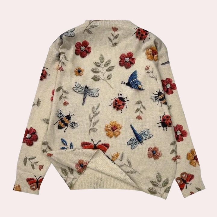 Karyn - Suéter de Punto de Moda con Estampado – Estilo para Primavera y Otoño