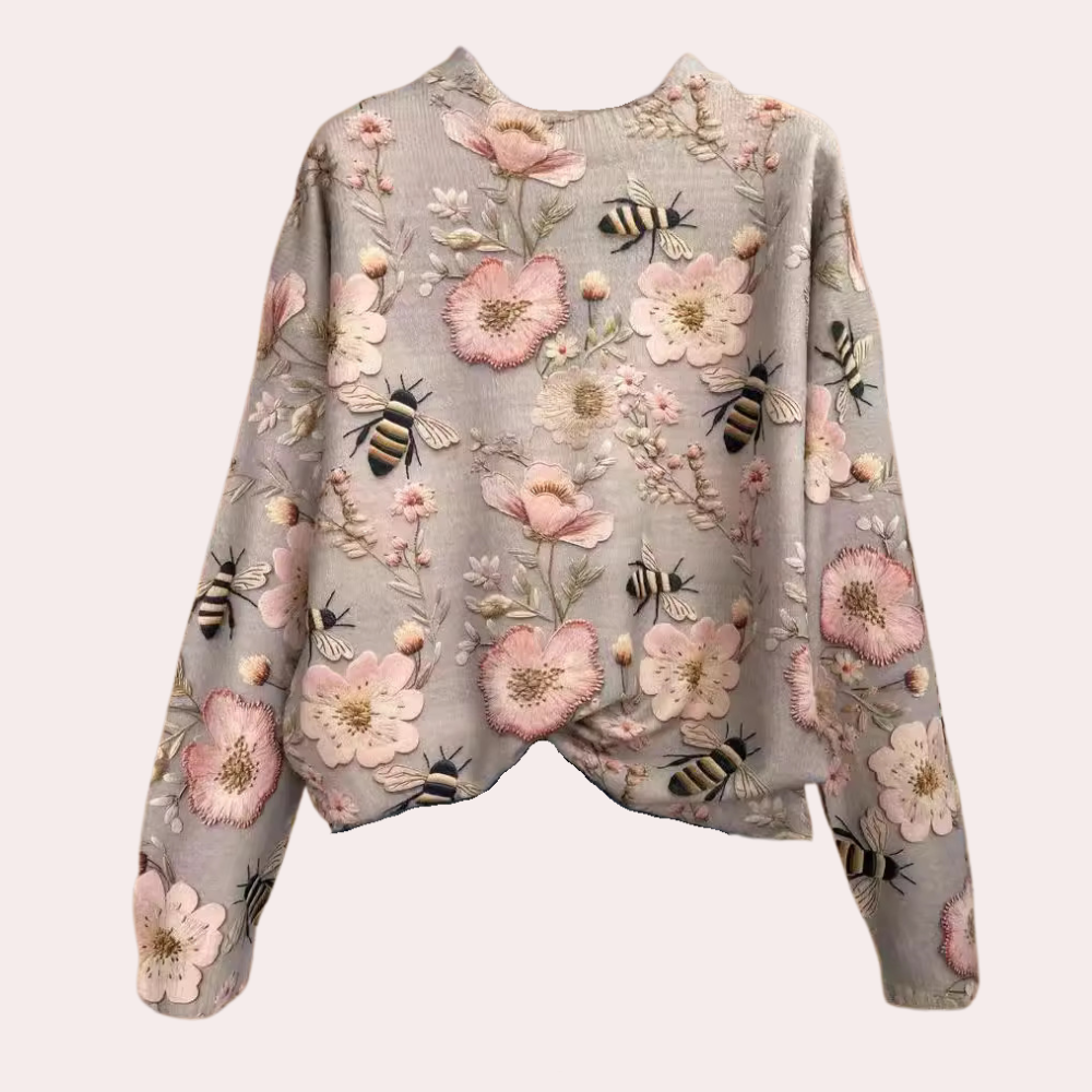Karyn - Suéter de Punto de Moda con Estampado – Estilo para Primavera y Otoño