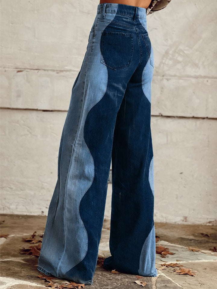 Karlee | pantalones de mujer de pierna ancha estilo vintage, acampanados y cómodos