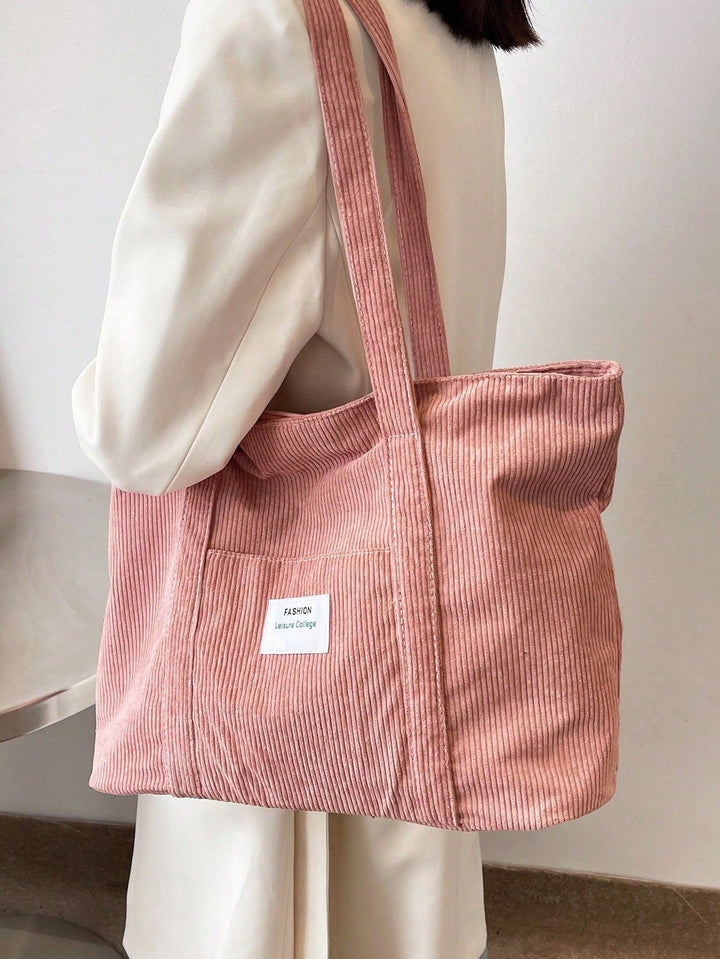 Sam | gran bolsa tote de mujer de suave pana, espaciosa y de corte relajado