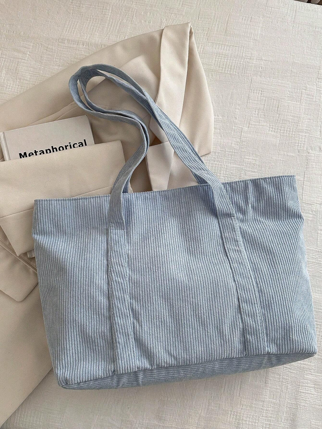 Sam | gran bolsa tote de mujer de suave pana, espaciosa y de corte relajado