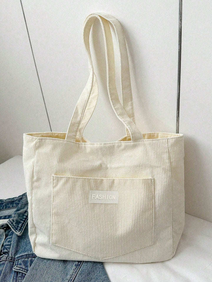 Sam | gran bolsa tote de mujer de suave pana, espaciosa y de corte relajado