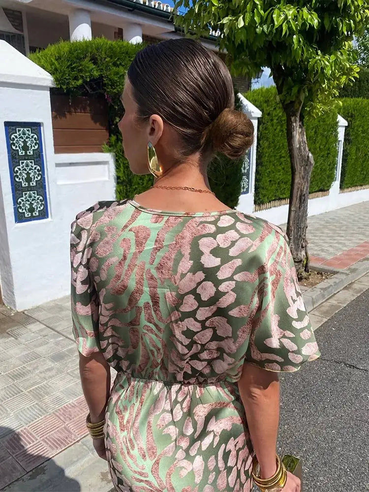 Izabela - Vestido cruzado para mujer | Midi