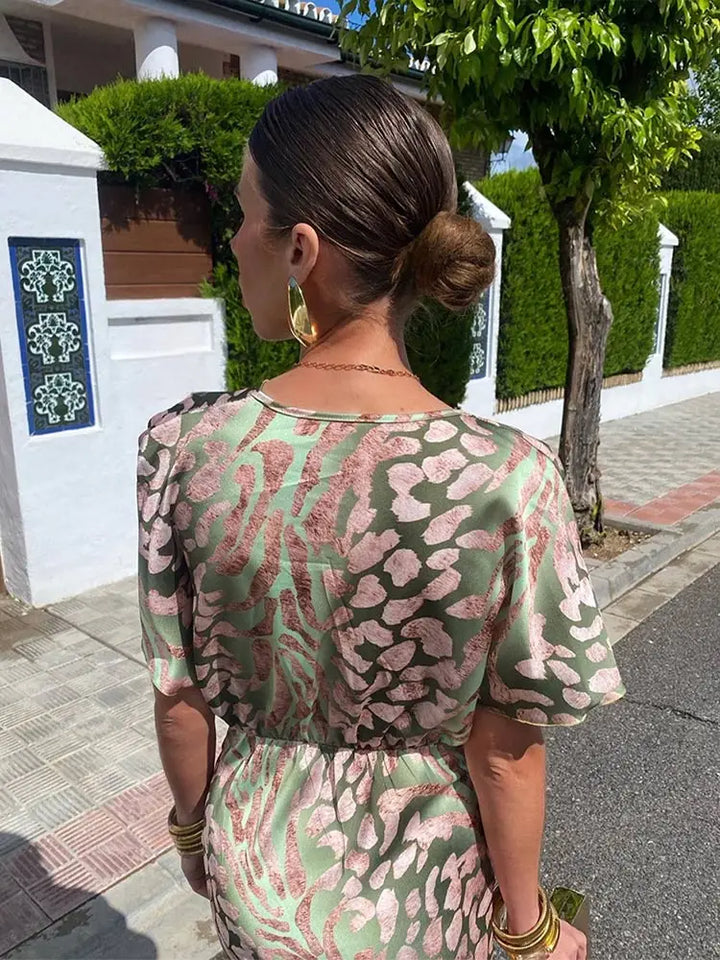 Izabela - Vestido cruzado para mujer | Midi
