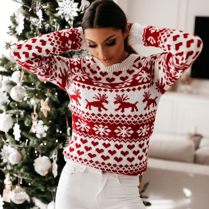 Lena | Suéter de mujer cálido de invierno SnowFlake
