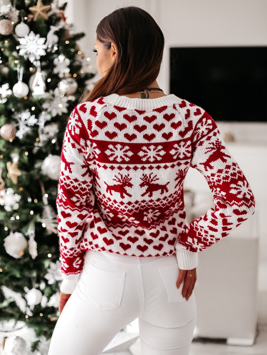 Lena | Suéter de mujer cálido de invierno SnowFlake