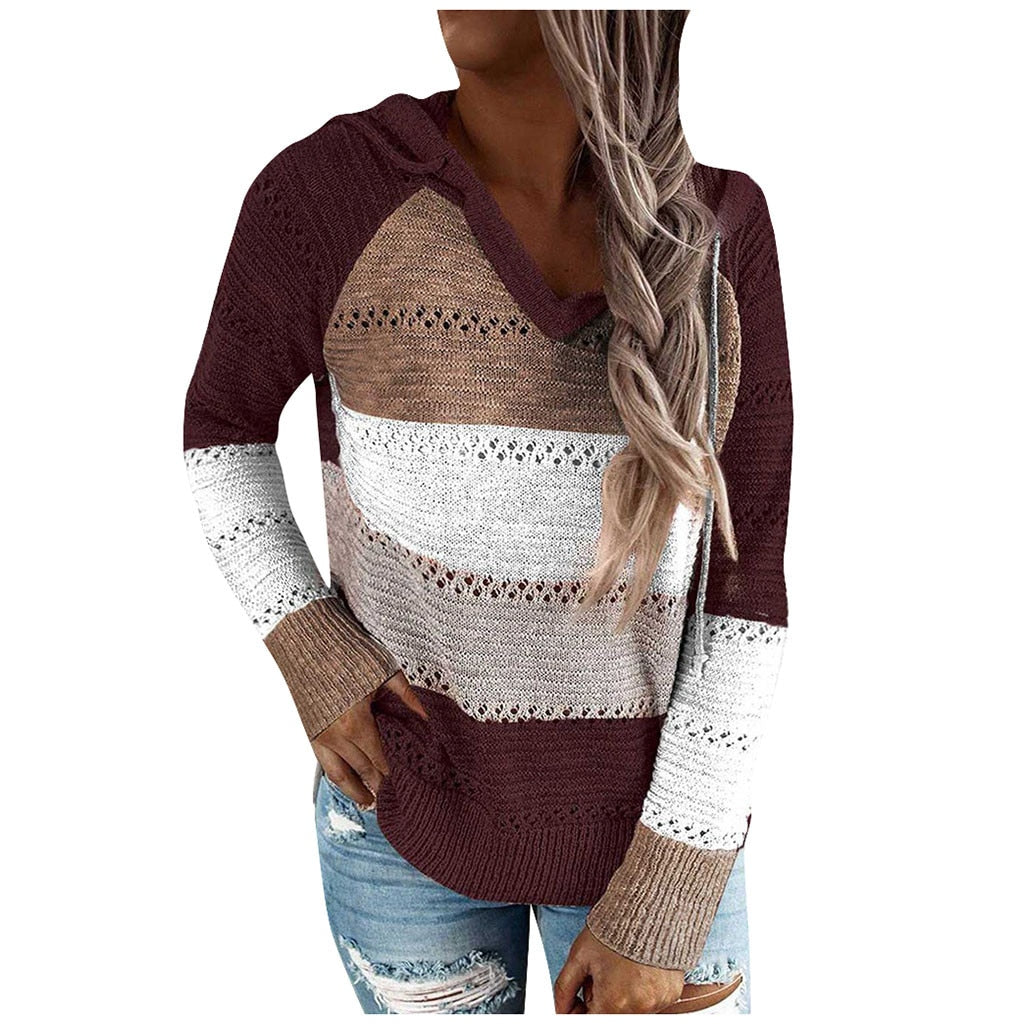 Aveline - Suéter de Mujer con Capucha Estilo Boho