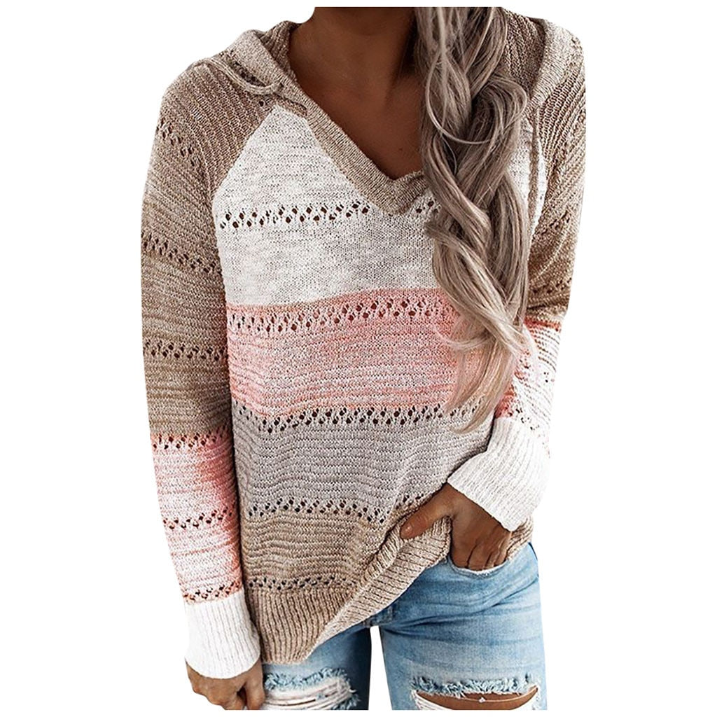 Aveline - Suéter de Mujer con Capucha Estilo Boho