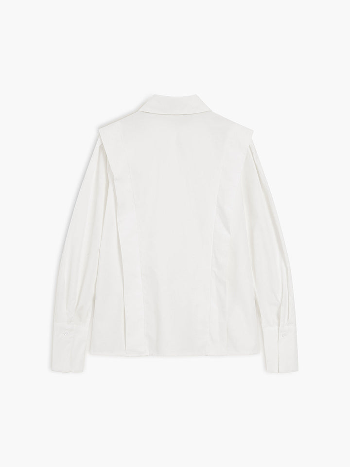 Madge | Camisa de mujer con cuello y puños anchos, elegante clásica