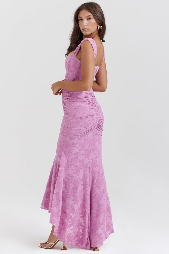 Kloey | Vestido de Noche Elegante con Detalle de Encaje
