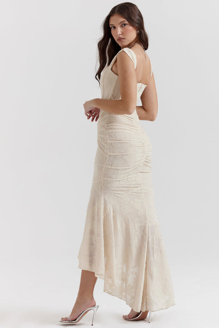 Kloey | Vestido de Noche Elegante con Detalle de Encaje