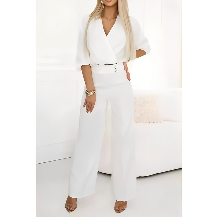Isabel - Blusa de mujer de manga larga y pantalones