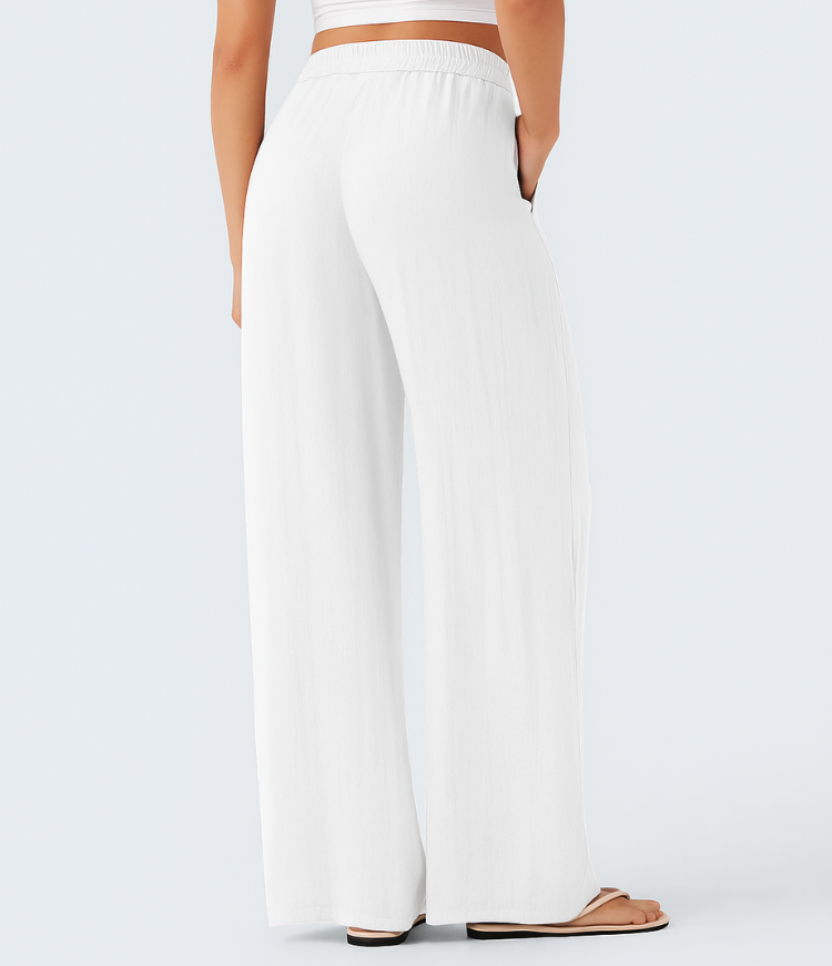 Charlaine | Pantalones de lino cómodos y transpirables con elegantes perneras